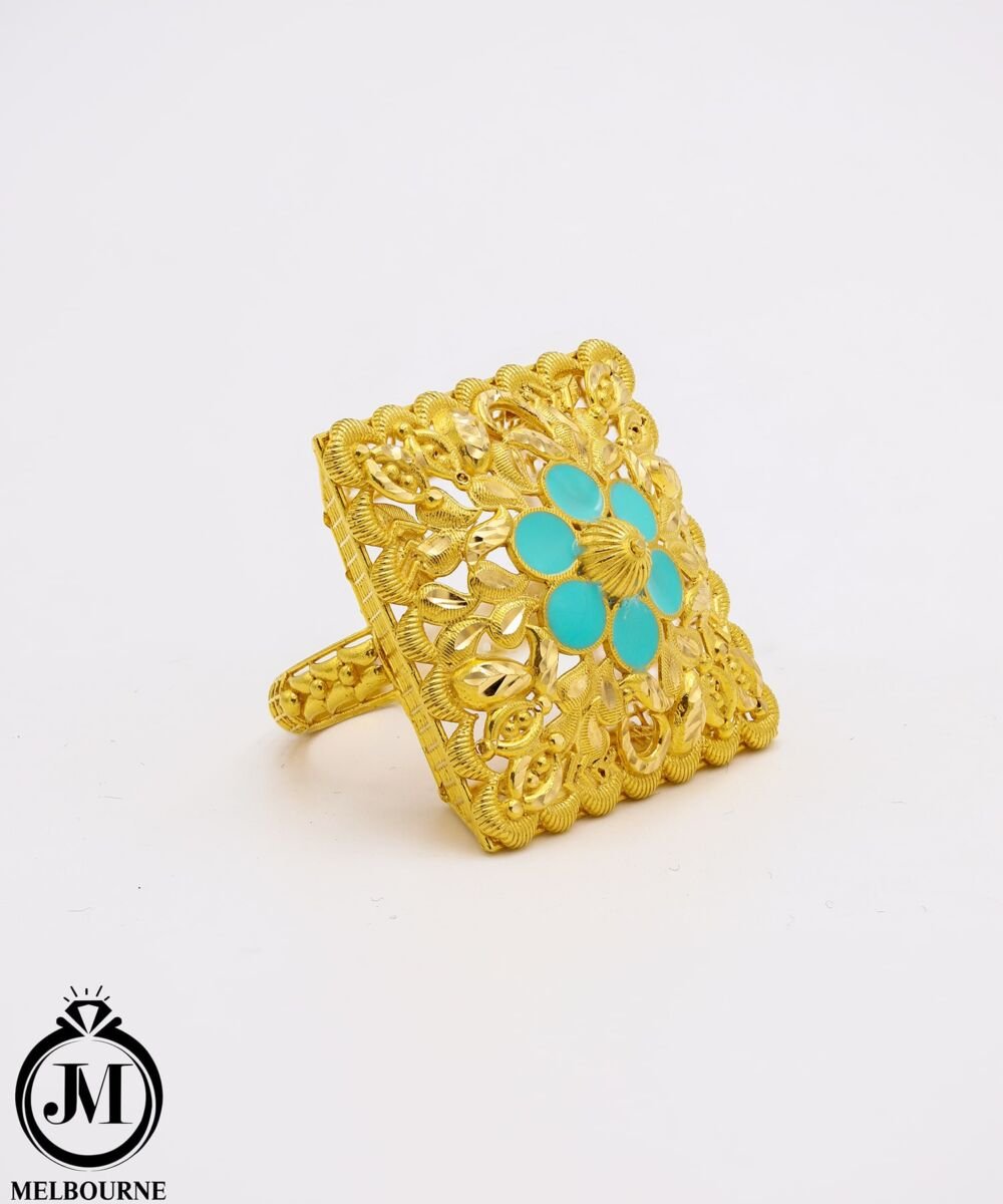 Blue Bloom Ring