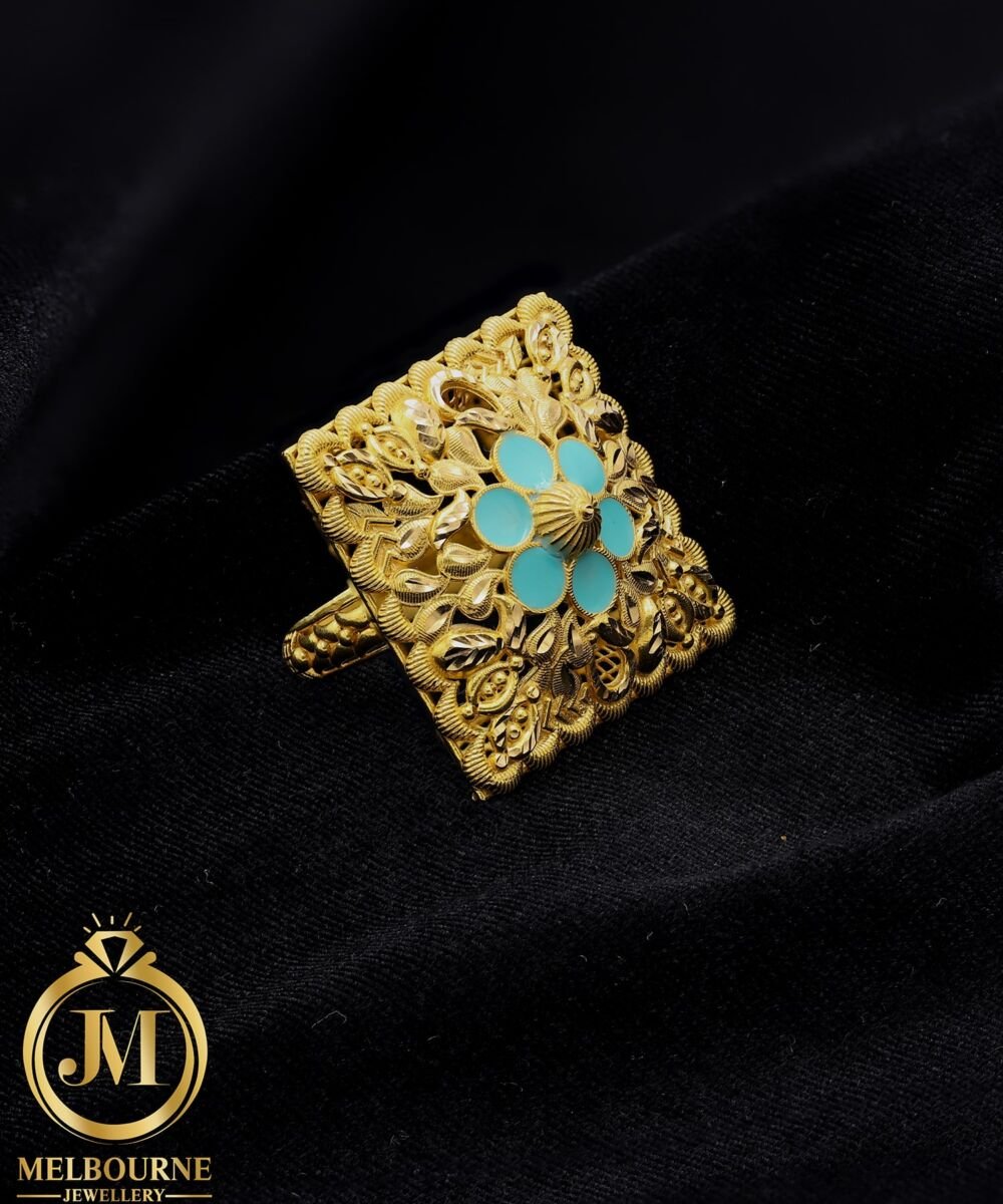 Blue Bloom Ring