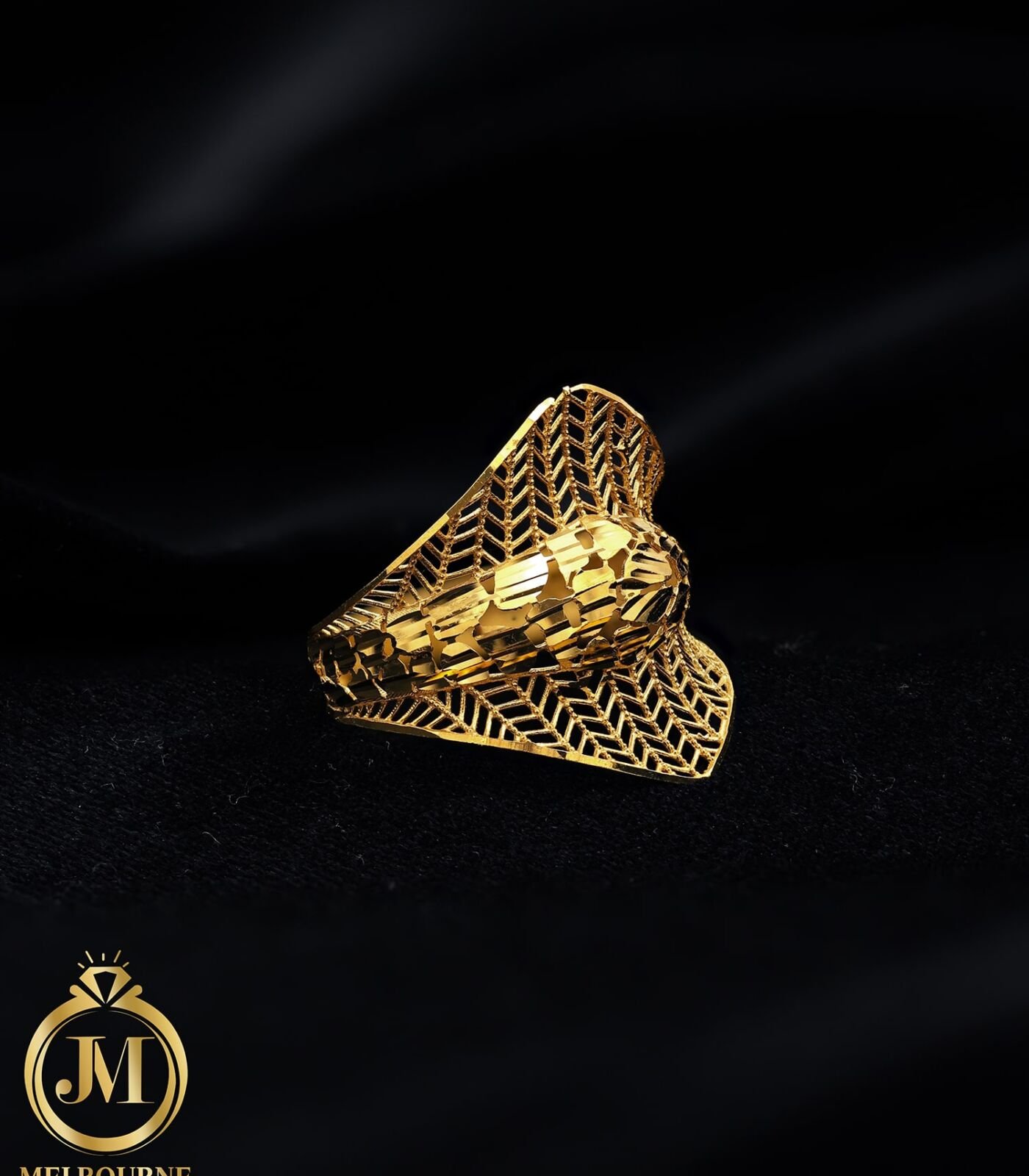 Golden Curve Ring