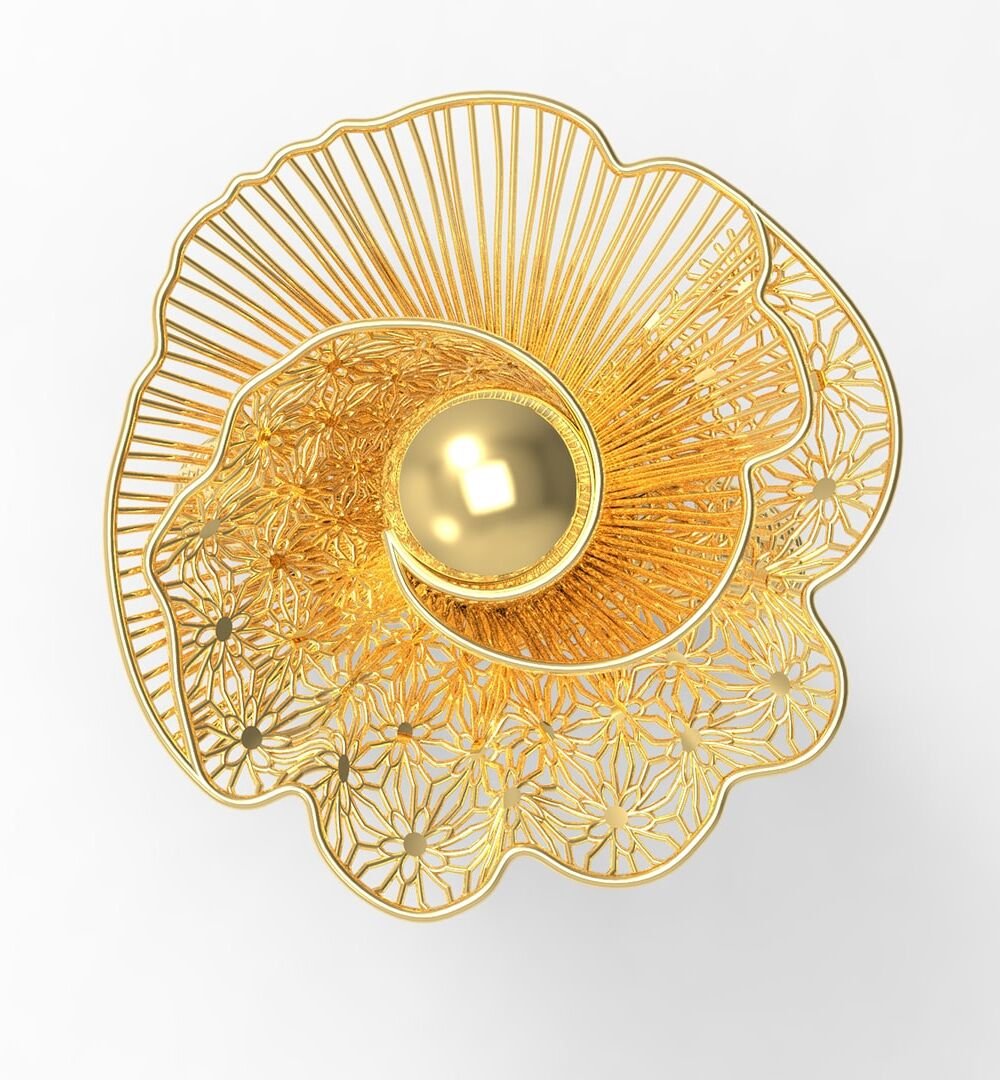 Amber Rose Ring