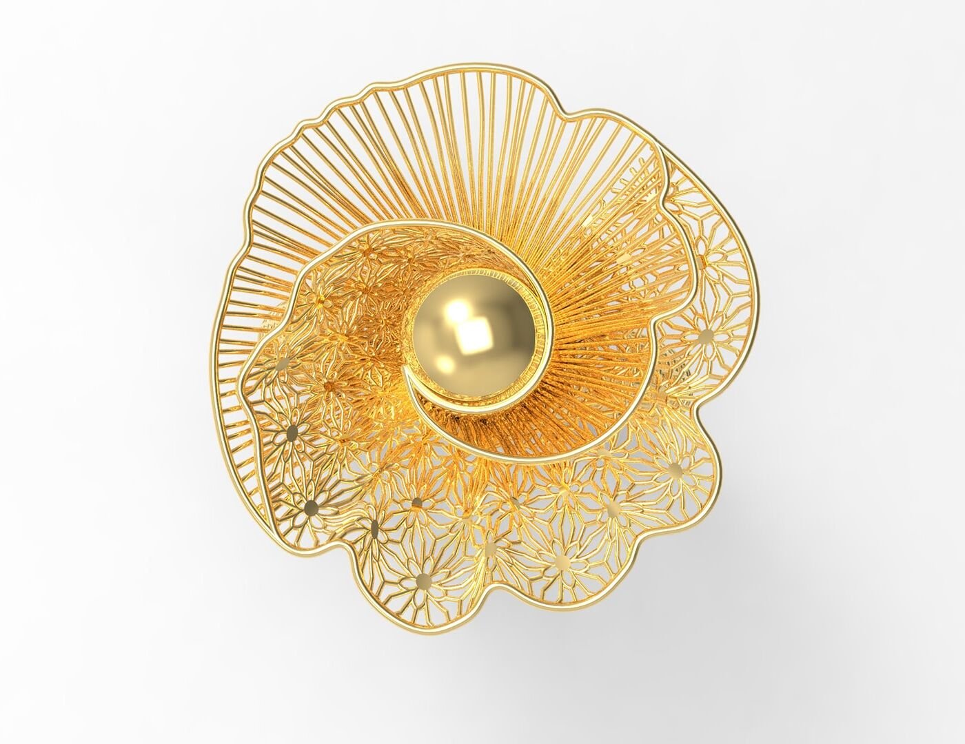Amber Rose Ring