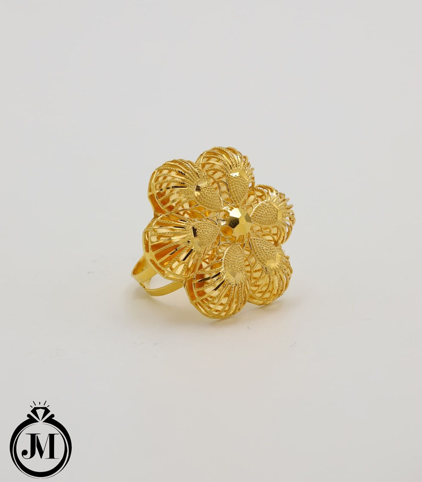 Golden Camellia Ring