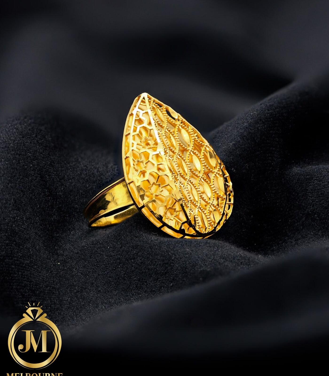 Golden Drop Ring